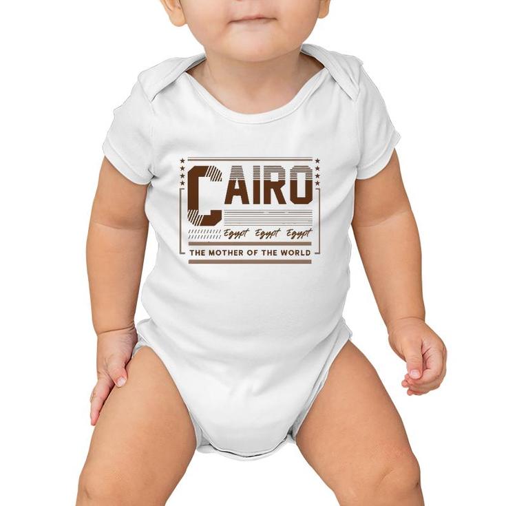Cairo Egypt The Mother Of The World Baby Onesie