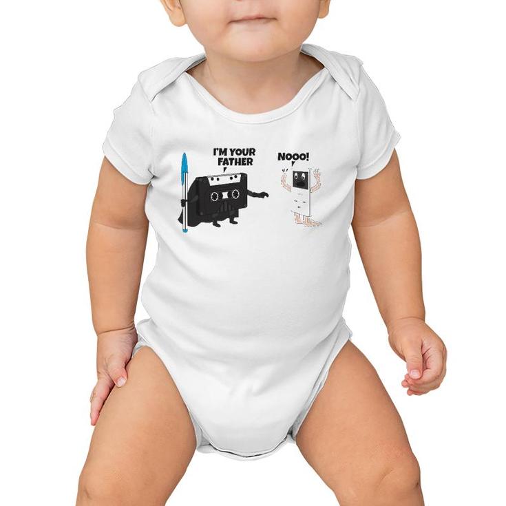 Cassette Tape I Am Your Father Novelty Graphic Baby Onesie
