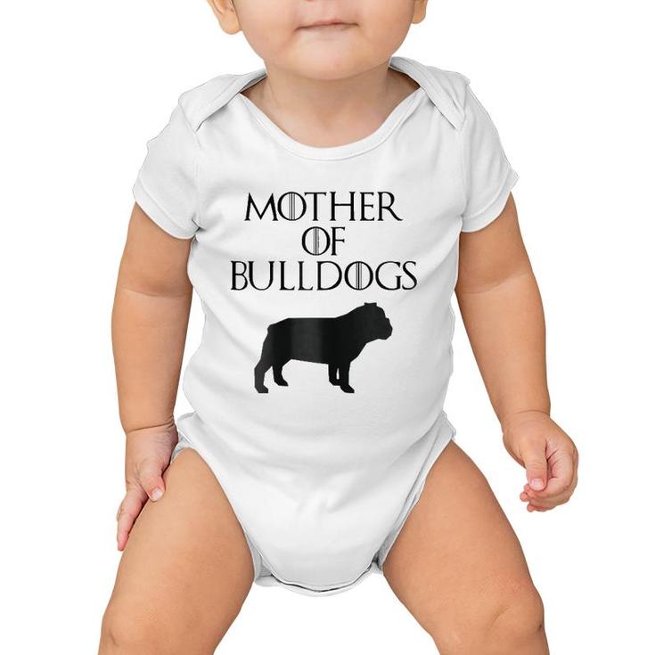 Cute & Unique Black Mother Of Bulldogs E010600 Ver2 Baby Onesie