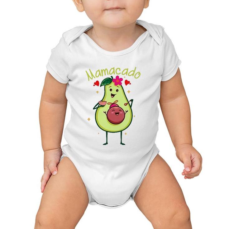 Cute Mamacado Avocado Mama Pregnant Mother Pregnancy Outfit Baby Onesie