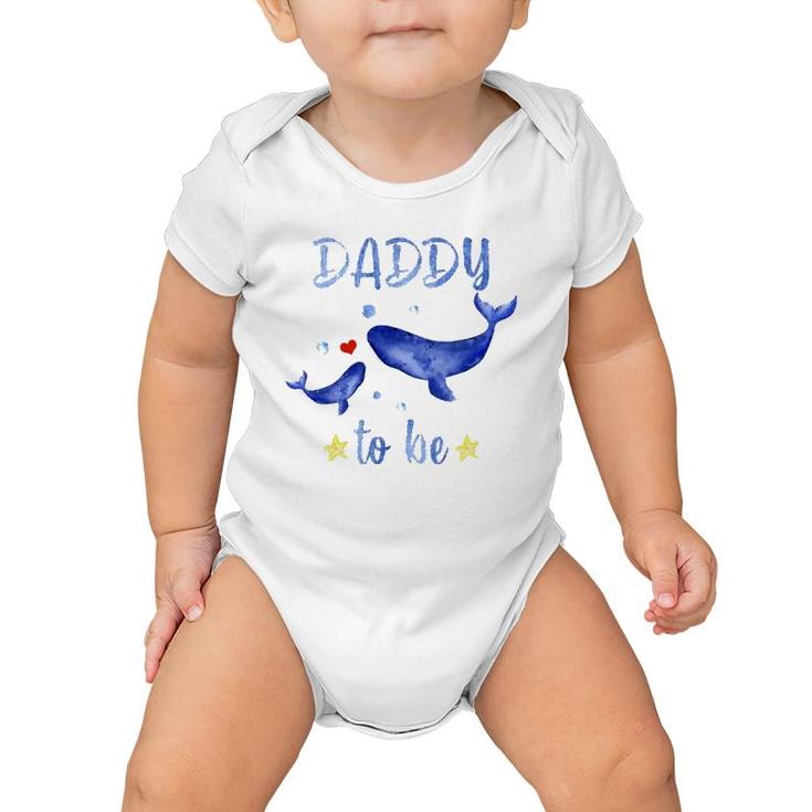 Daddy To Be Whale Pregnancy Announcement Sea Animal Baby Onesie