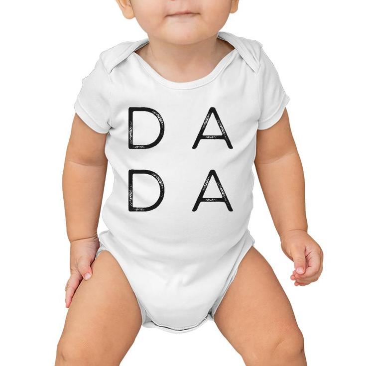 Distressed Dada Fathers Day For New Dad, Him, Grandpa, Papa Baby Onesie