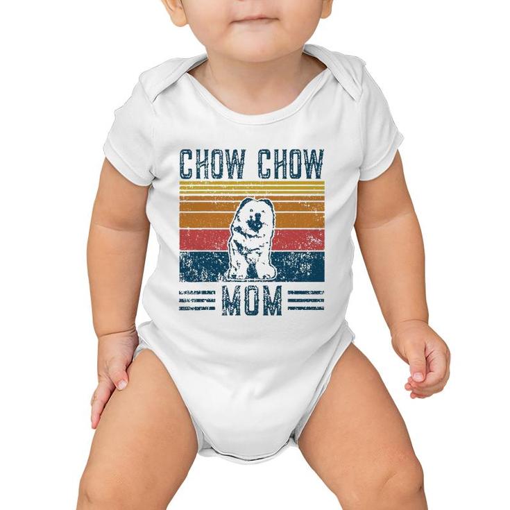 Dog Chow Chow Mom Vintage Chow Chow Mom Baby Onesie