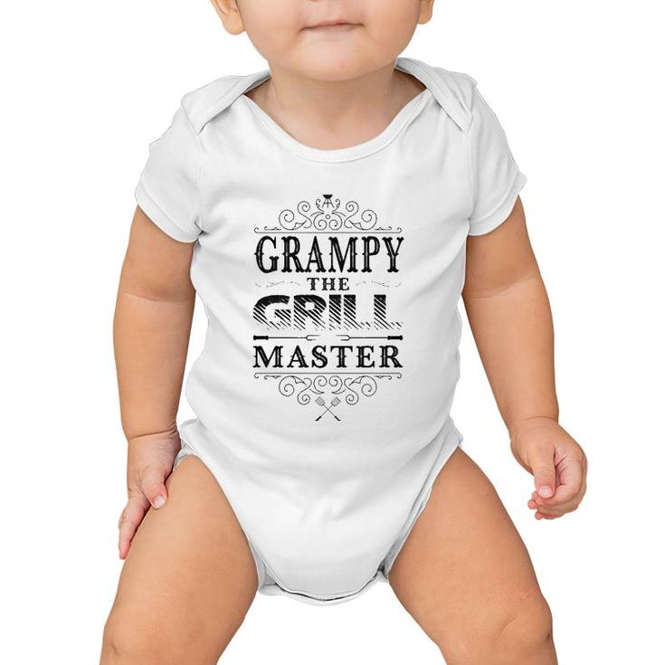 Family Father's Day Grampy The Grill Master Men Baby Onesie