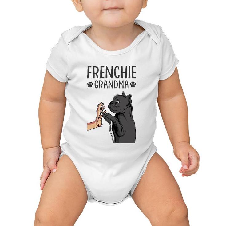 French Bulldog Grandma Frenchie Dog Lover Womens Baby Onesie
