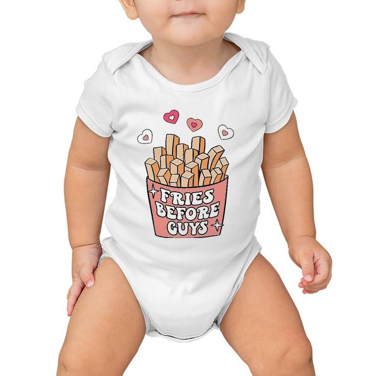 Fries Before Guys Mommy And Me Matching Valentine Baby Girl Baby Onesie
