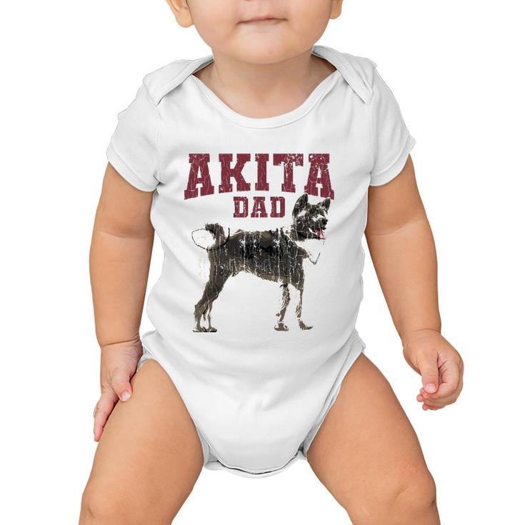 Funny Akita Dad S For Men Akita Owner Gifts Baby Onesie