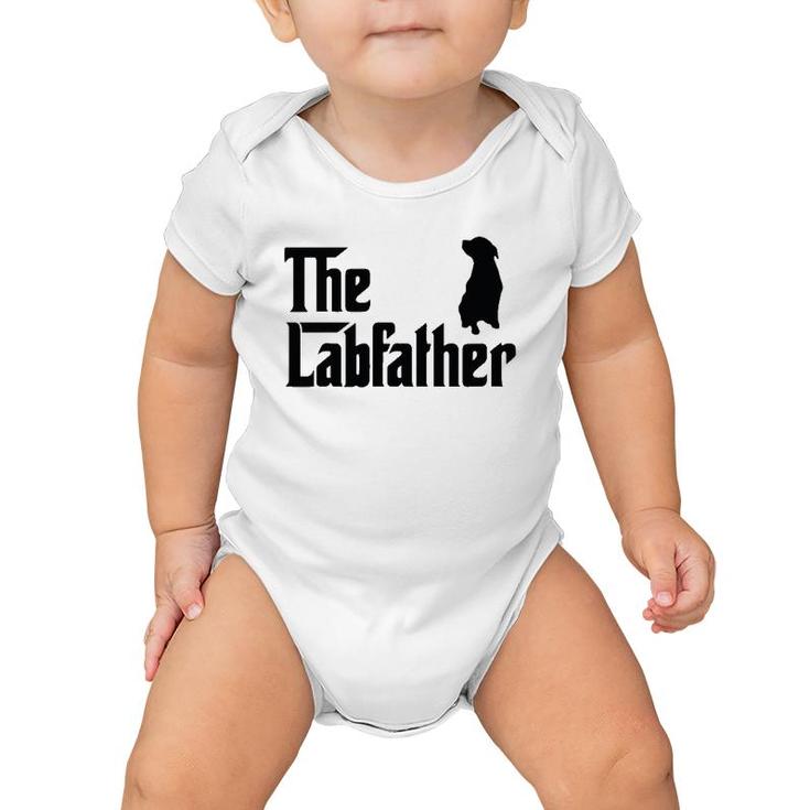 Funny Coolest Lab Dad For Black Labrador Dog Lover Men Baby Onesie
