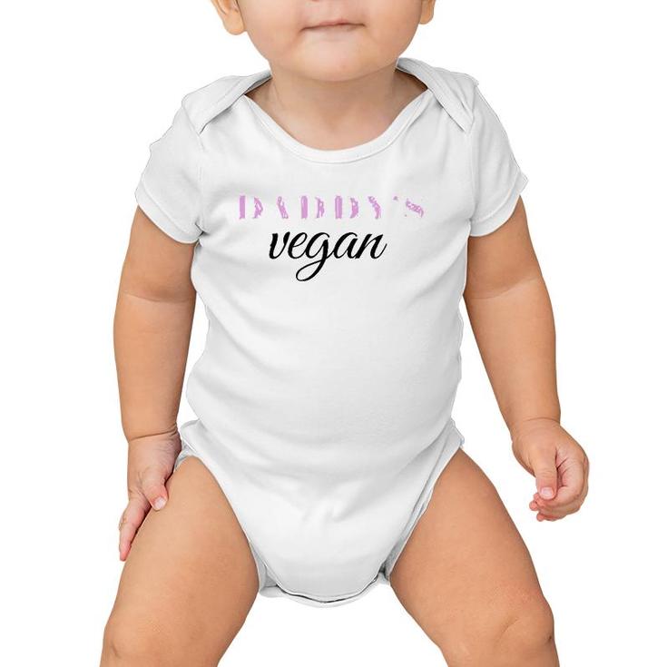 Funny Daddy's Vegan Vegetarian Lgbt Gay Pride Gift Baby Onesie
