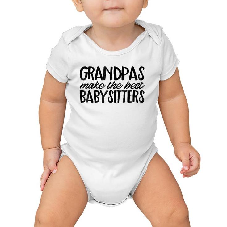 Funny Grandpa Dad  Best Babysitter Cute Family Gift Baby Onesie