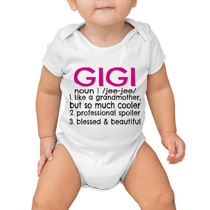 Gigi Definition Canvas Tote Bag Grandma Gift Baby Onesie