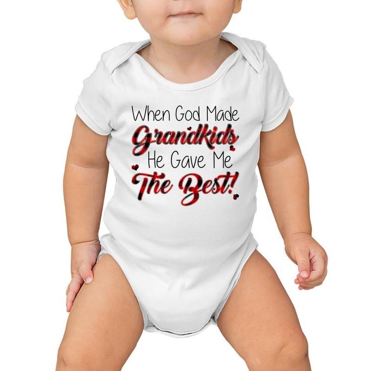 Grandma Loves Grandkids Baby Onesie