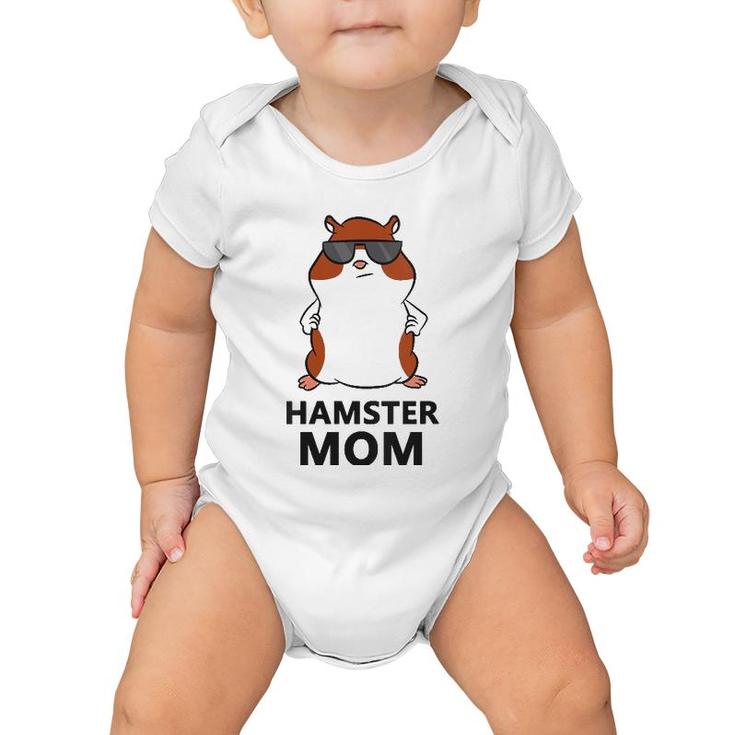 Hamster Mom Funny Hamster Mama V-Neck Baby Onesie