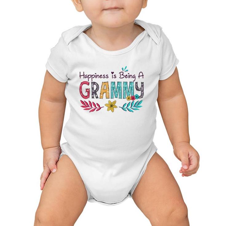 Happiness Is Being A Grammy Mother's Day Gift Grandma Baby Onesie