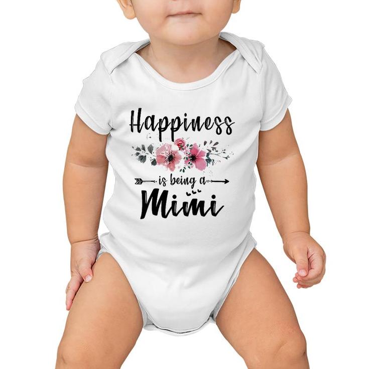 Happiness Is Being A Mimi  Mother's Day Gift Baby Onesie