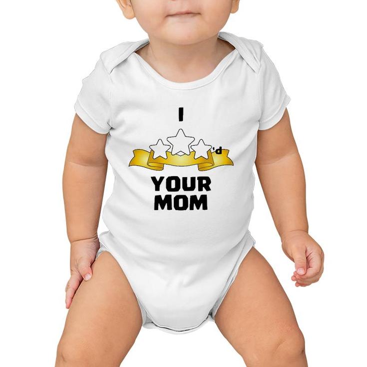 I Three Starred Your Mom Silver Baby Onesie