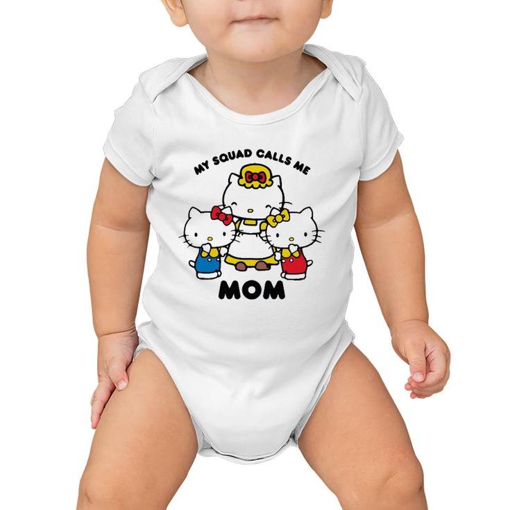 Kitty Mom Squad Mother Gift Baby Onesie