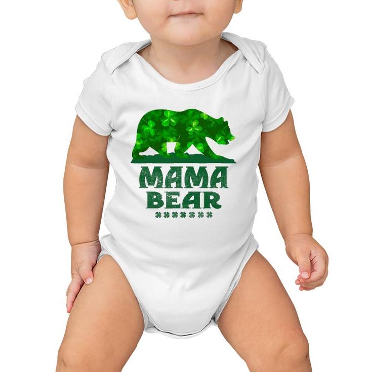 Mama Bear St Patrick's Day  Funny Mother Father Gifts Baby Onesie