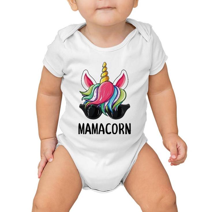 Mamacorn Mom Funny Unicorn For Mother's Day Gifts Baby Onesie