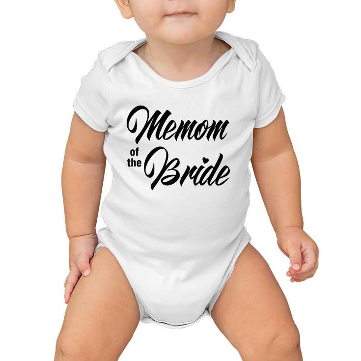 Memom Of Bride Wedding Party Matching Bridal Party White  Baby Onesie
