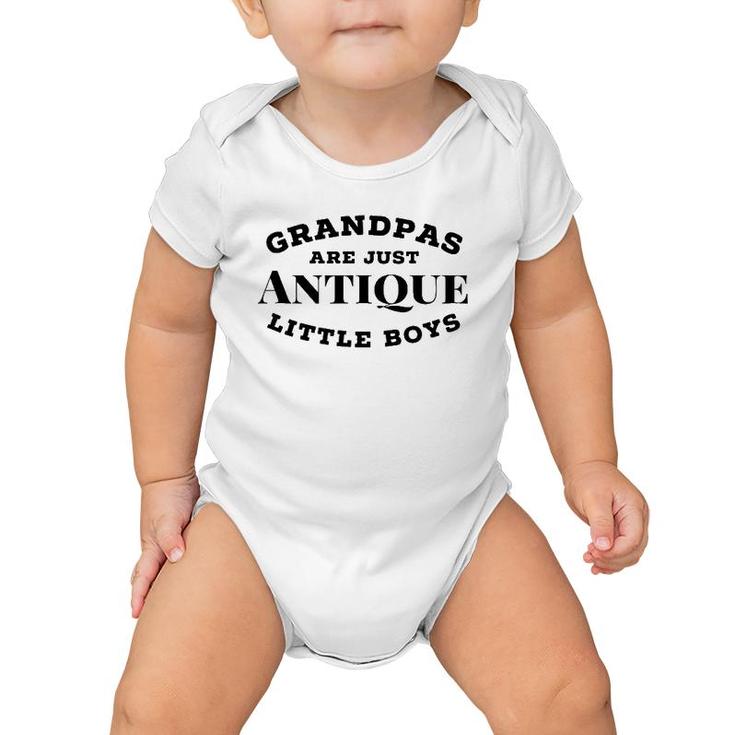 Mens Grandpas Are Antique Little Boys Father's Day Gift Baby Onesie