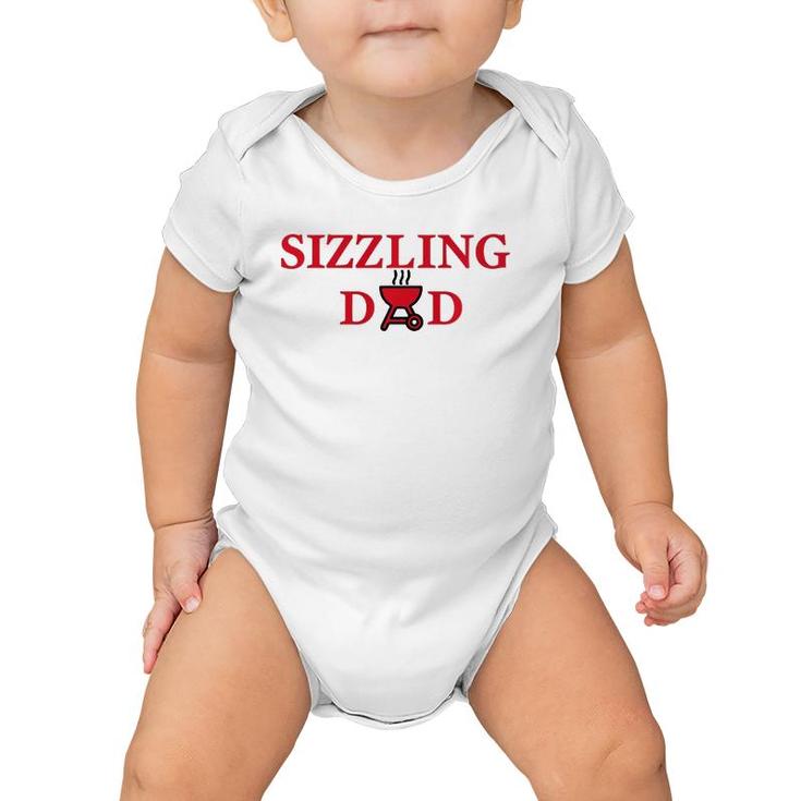 Mens Sizzling Dad Tee Father Baby Onesie