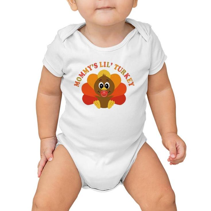 Mommy's Little Turkey Mom To Be Thanksgiving Baby Onesie