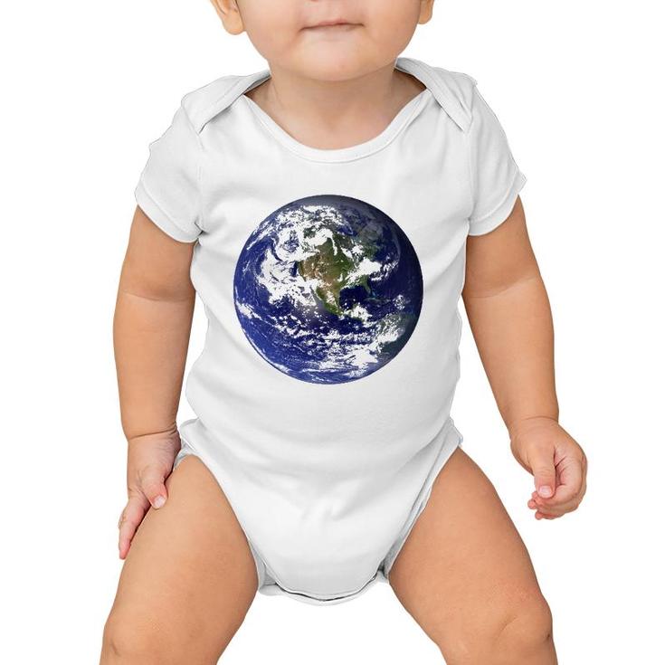 Mother Earth As Seen From Space Baby Onesie
