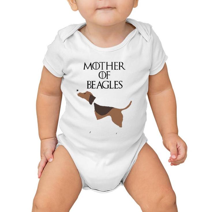 Mother Of Beagles Cute Funny Dog & Gift Fur Mom Baby Onesie