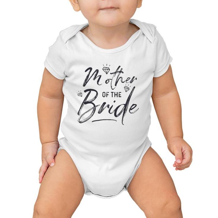 Mother Of The Bride Calligraphy For Wedding Party Baby Onesie
