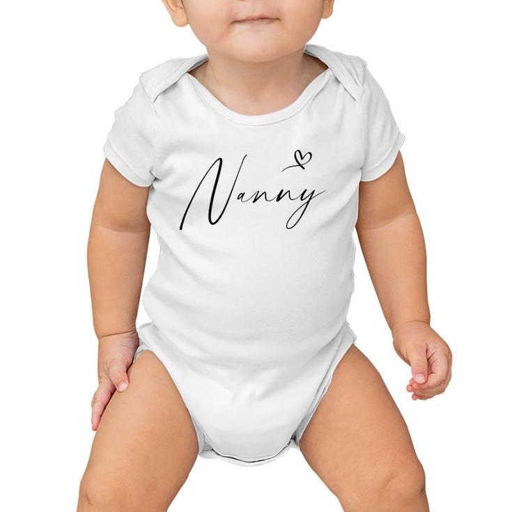 Nanny For Women For Grandma Mother's Day Baby Onesie