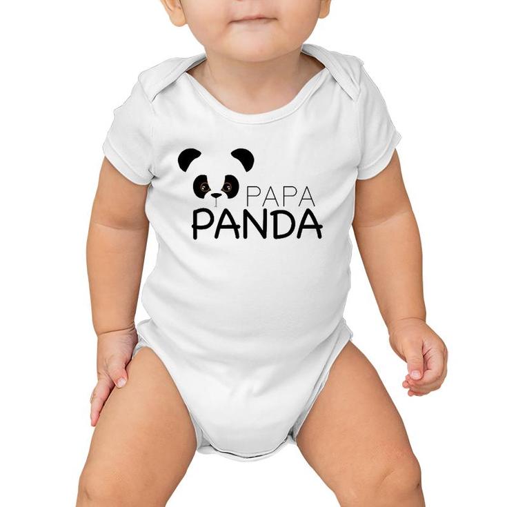 Papa Panda Panda Lover Proud Daddy Gift Baby Onesie
