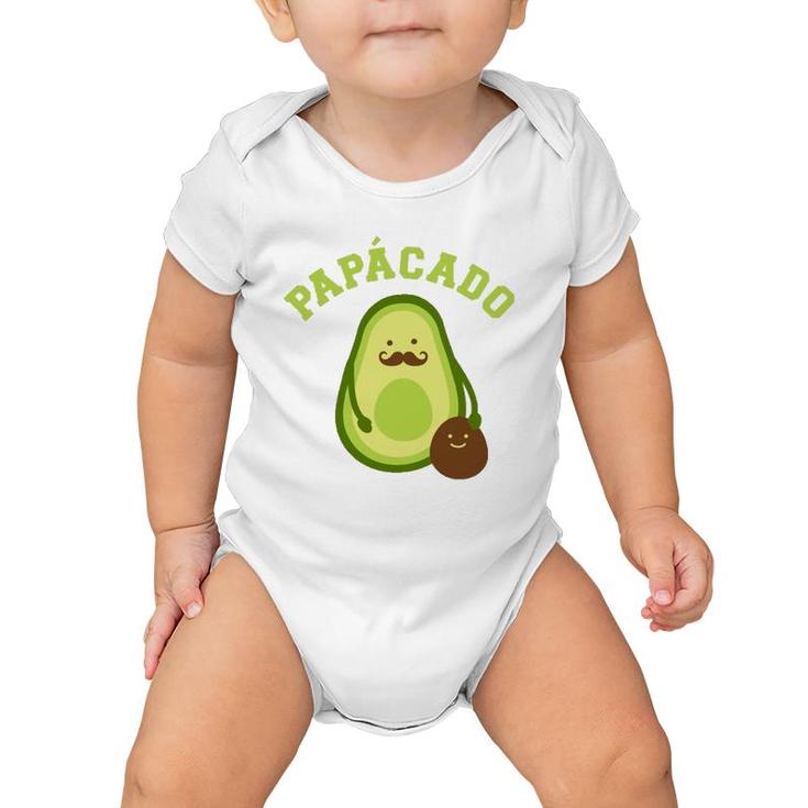 Papá Papácado Avocado Dad Gift Baby Onesie