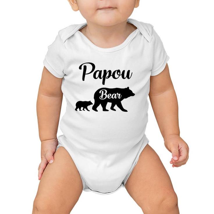 Papou Bear Gift Grandfather Grandpa Baby Onesie