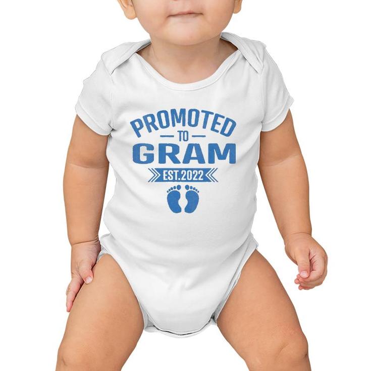 Promoted To Gram Est 2022 Mothers Day Grandma Gift For Women Baby Onesie
