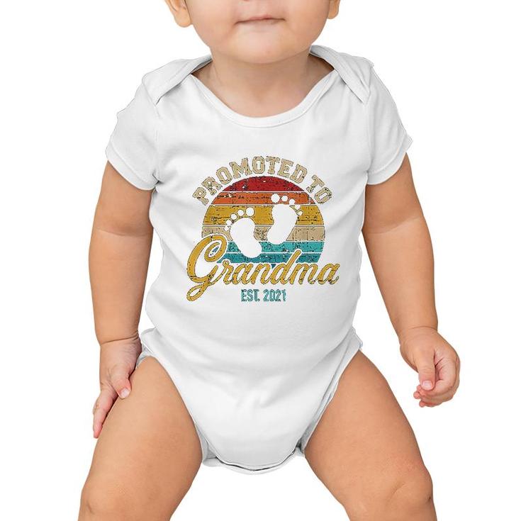 Promoted To Grandma 2021 Baby Onesie