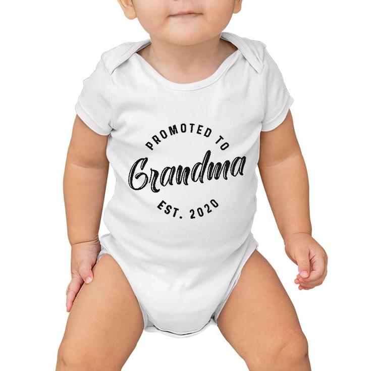 Promoted To Grandma Est 2020 Baby Onesie