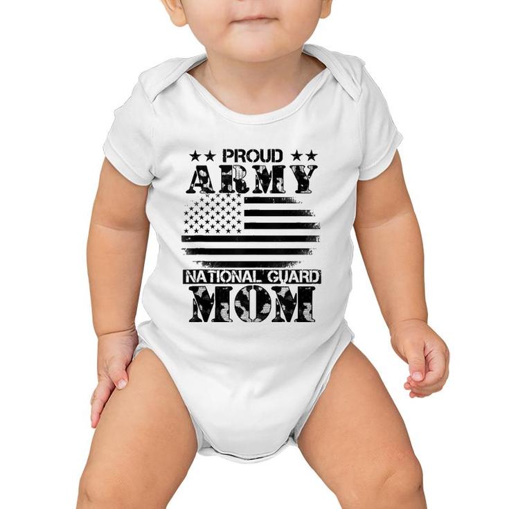 Proud Army National Guard Mom Usa Mother's Day Military  Baby Onesie