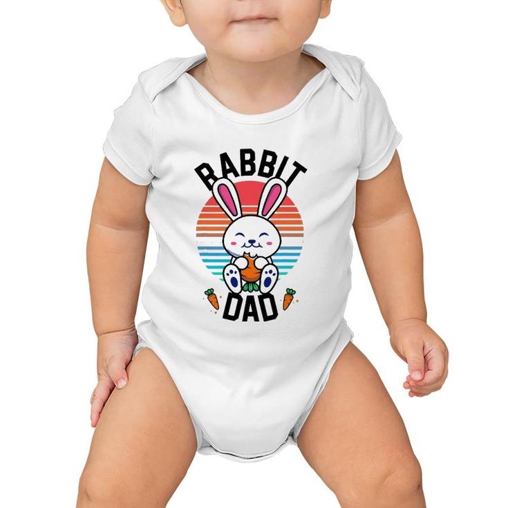 Rabbit Dad Bunny  For Boys Men Rabbit Lover Gifts Pet Baby Onesie