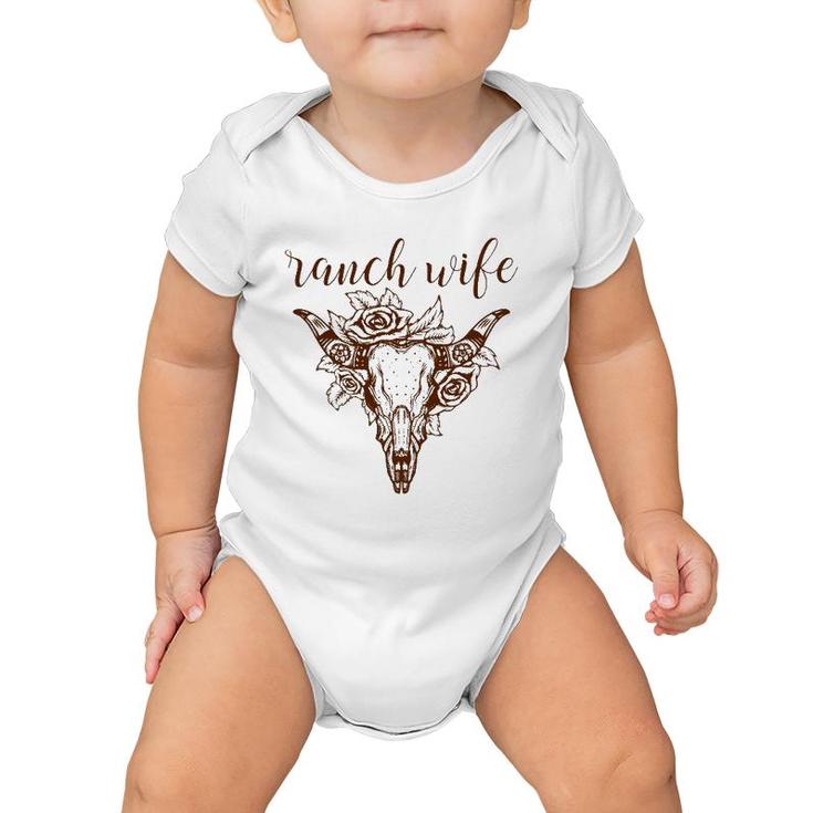 Ranch Wife Country Mama Tried Rodeo Music Outlaw Hippie Barn Baby Onesie