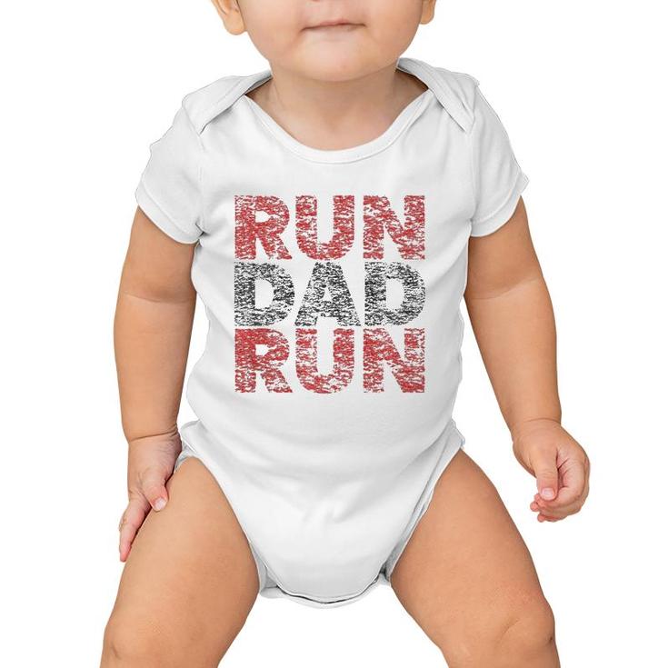 Run Dad Run Marathon Support Team Triathlon Dad Baby Onesie
