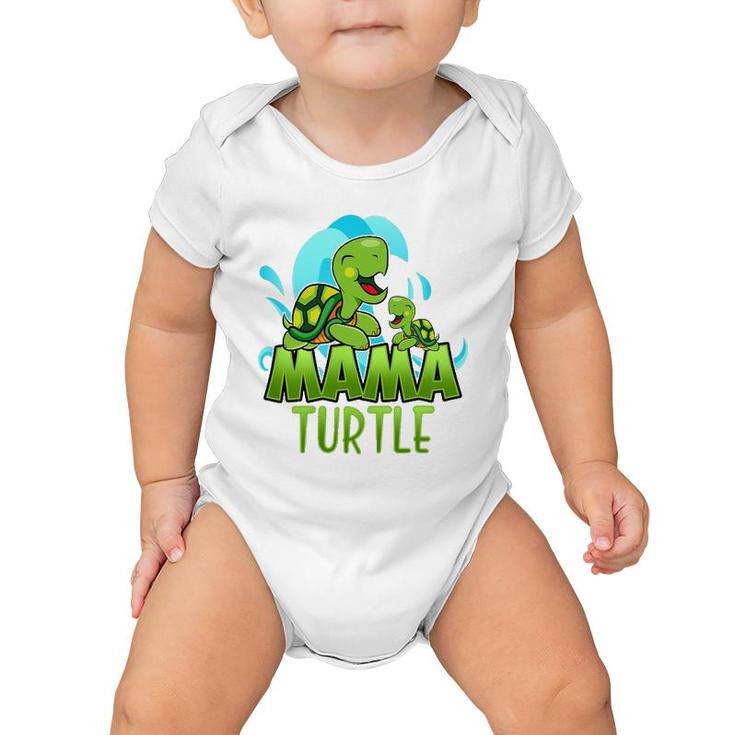 Sea Turtle Family Mama Child Mother Laughing Family Group Baby Onesie