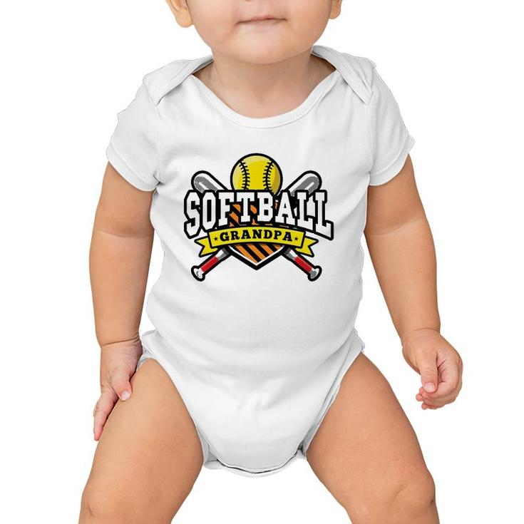 Softball Grandpa Men Women Gift Baby Onesie