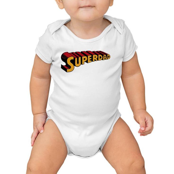 Super Dad Superdad Funny Superhero Dad Baby Onesie