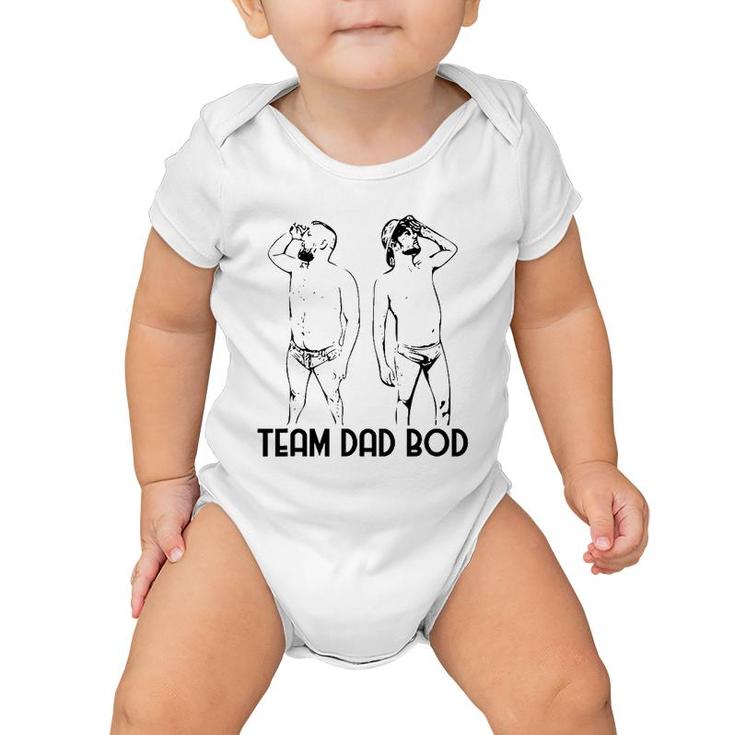 Team Dad Bod - Dad Body Funny Father's Day Group Baby Onesie