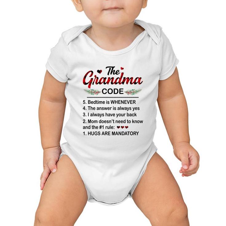 The Grandma Code Baby Onesie