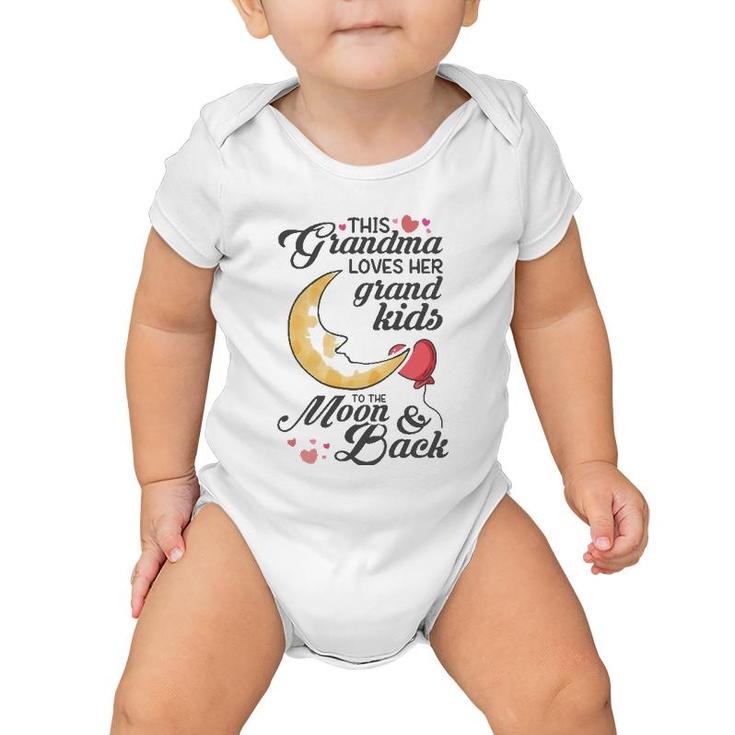This Grandma Loves Her Grand Kids To The Moon & Back Baby Onesie