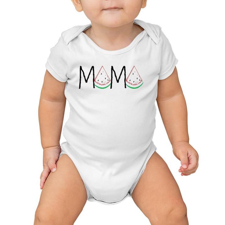 Watermelon Mama - Mother's Day Gift - Funny Melon Fruit Baby Onesie