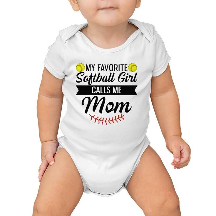 Womens Fastpitch Softball Design For Your Softball Mom Baby Onesie