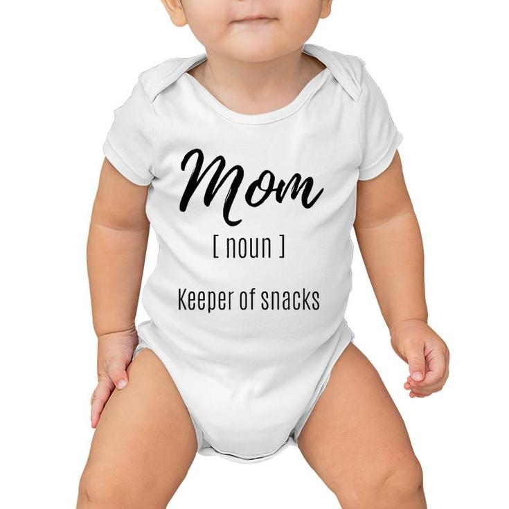 Womens Funny Mother's Day Mom Life Short Sleeve Graphic Tee Baby Onesie